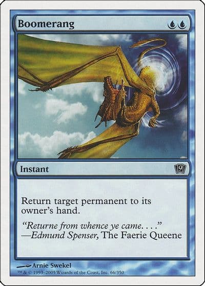 Boomerang 9th Edition Magic card