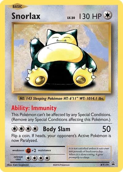 Snorlax - XY179 XY Promos Pokemon card