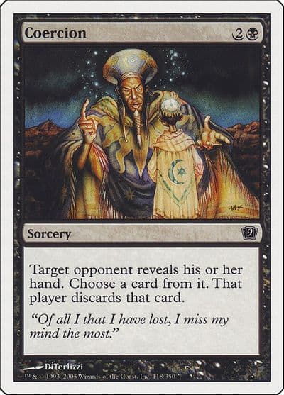 Coercion 9th Edition Magic card