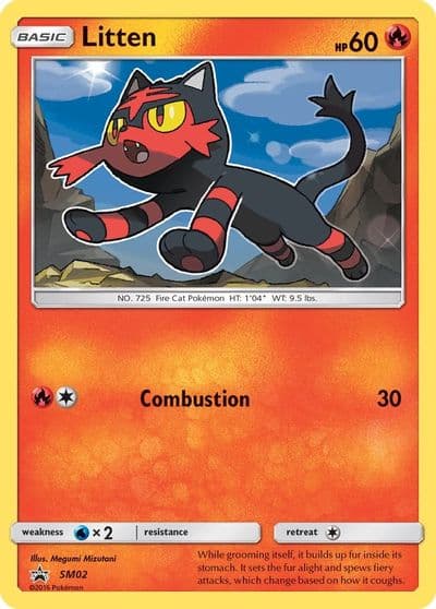 Litten First Partner Pack Pokemon card