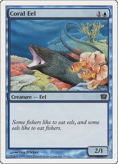 Coral Eel 9th Edition Magic card