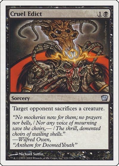 Cruel Edict 9th Edition Magic card