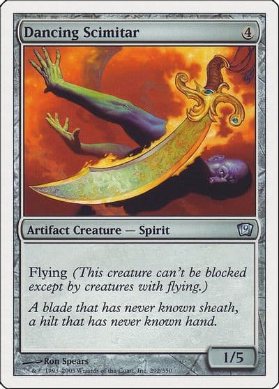Dancing Scimitar 9th Edition Magic card