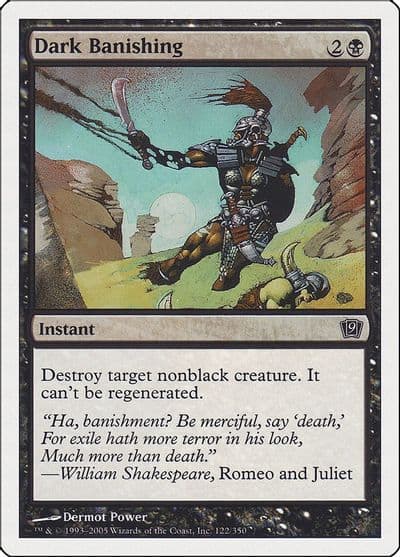 Dark Banishing 9th Edition Magic card