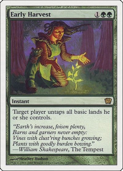 Early Harvest 9th Edition Magic card