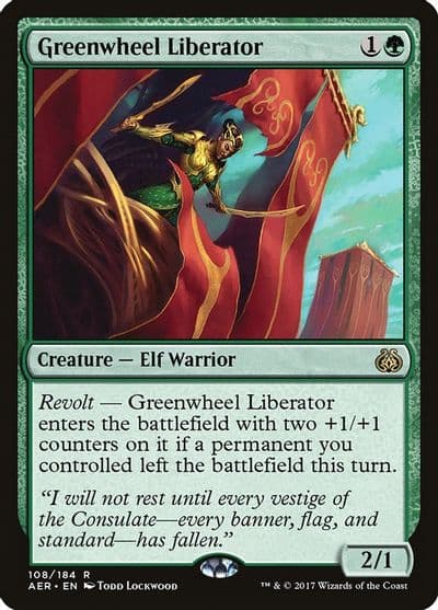Greenwheel Liberator Aether Revolt Magic card