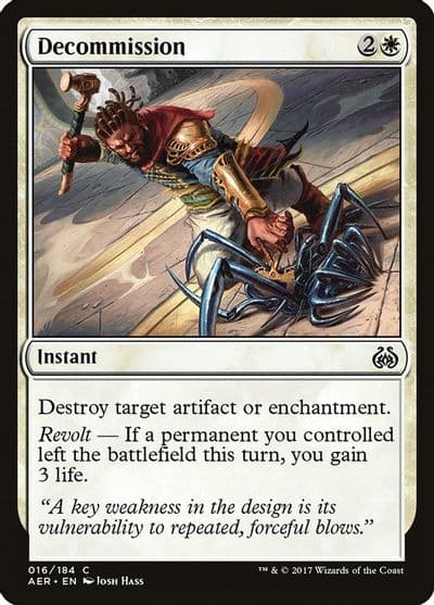 Decommission Aether Revolt Magic card