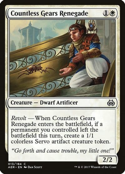 Countless Gears Renegade Aether Revolt Magic card