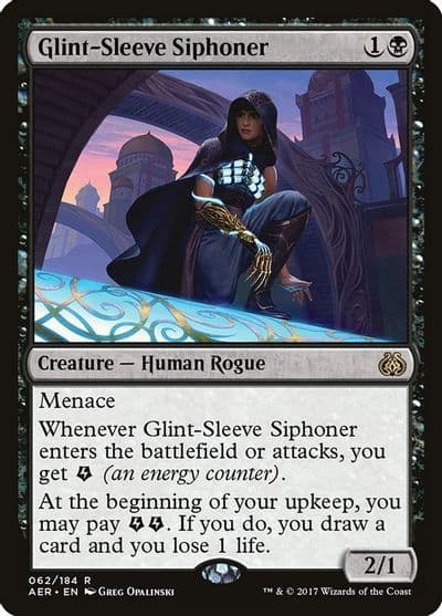 Glint Sleeve Siphoner Aether Revolt Magic card