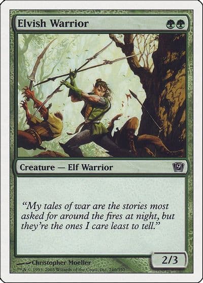 Elvish Warrior 9th Edition Magic card
