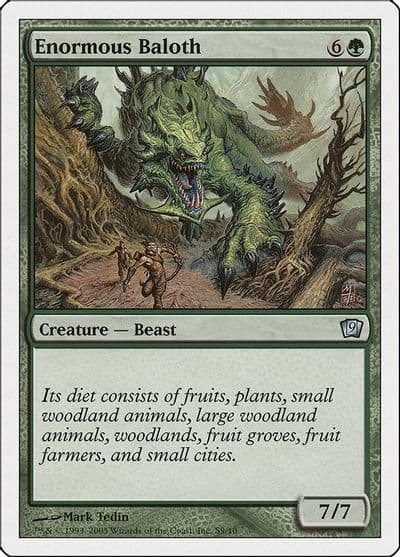 Enormous Baloth 9th Edition Magic card