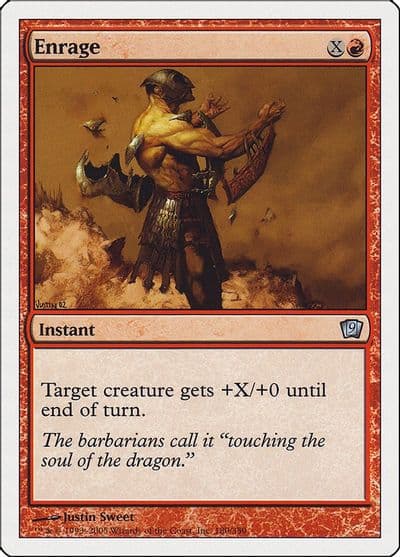 Enrage 9th Edition Magic card