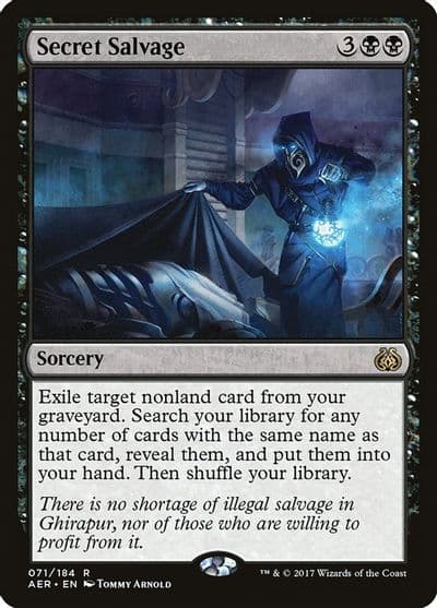 Secret Salvage Aether Revolt Magic card