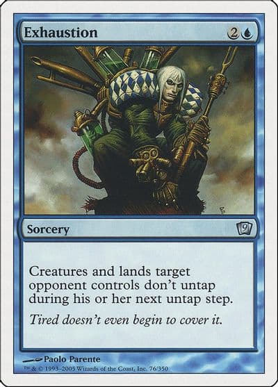 Exhaustion 9th Edition Magic card