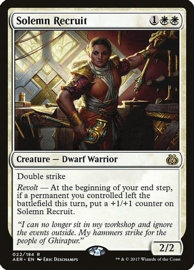 Solemn Recruit Aether Revolt Magic card