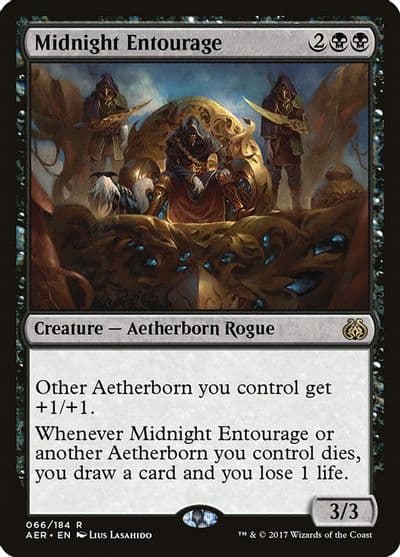 Midnight Entourage Aether Revolt Magic card