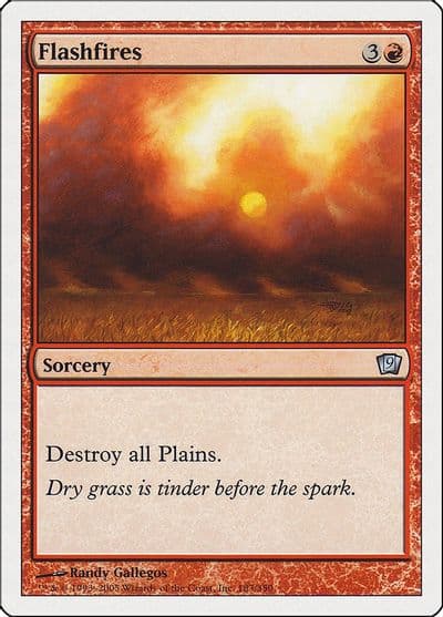 Flashfires 9th Edition Magic card