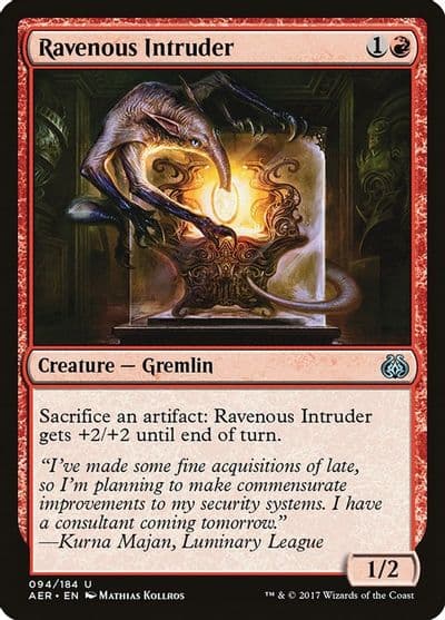 Ravenous Intruder Aether Revolt Magic card