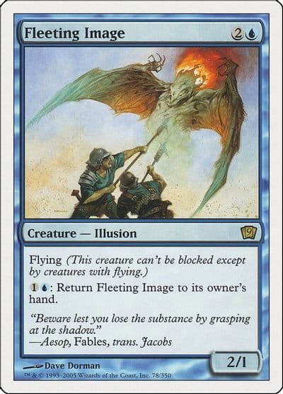 Fleeting Image 9th Edition Magic card
