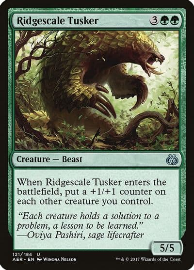 Ridgescale Tusker Aether Revolt Magic card