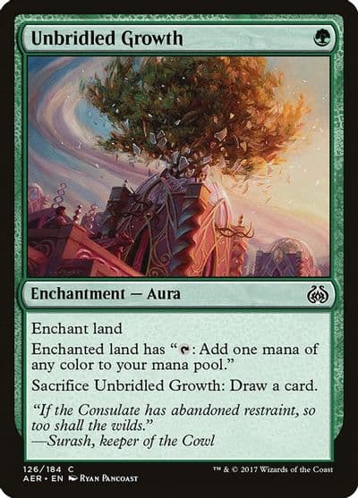 Unbridled Growth Aether Revolt Magic card