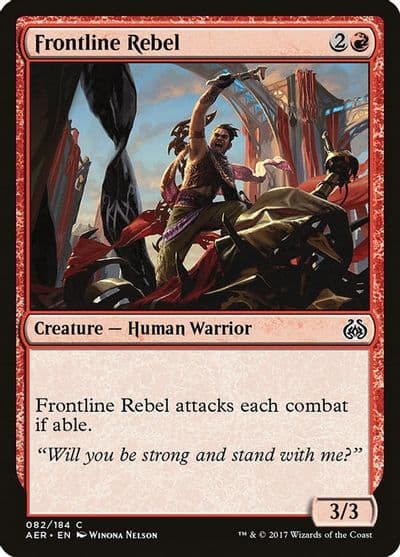 Frontline Rebel Aether Revolt Magic card