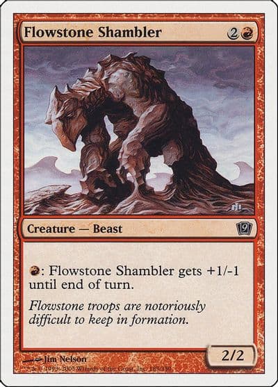 Flowstone Shambler 9th Edition Magic card