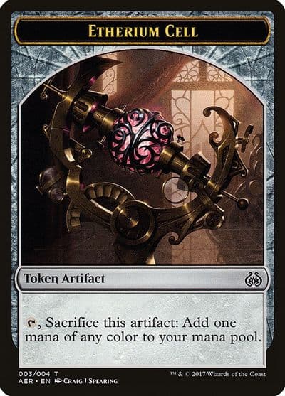 Etherium Cell Token Aether Revolt Magic card