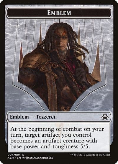 Emblem Tezzeret the Schemer Aether Revolt Magic card