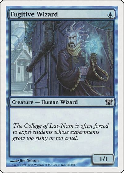 Fugitive Wizard 9th Edition Magic card