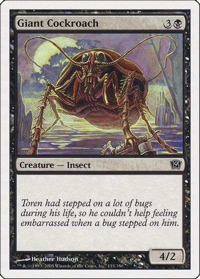 Giant Cockroach 9th Edition Magic card