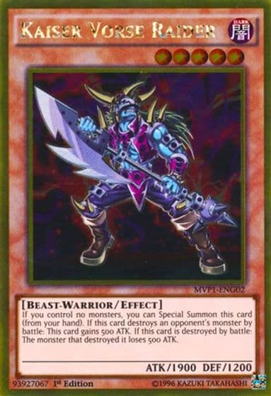 Kaiser Vorse Raider The Dark Side of Dimensions Movie Pack: Gold Edition Yu-Gi-Oh! card