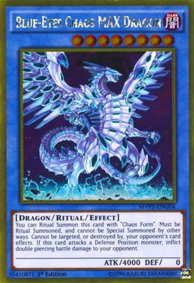 Blue Eyes Chaos MAX Dragon The Dark Side of Dimensions Movie Pack: Gold Edition Yu-Gi-Oh! card