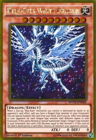 Deep Eyes White Dragon The Dark Side of Dimensions Movie Pack: Gold Edition Yu-Gi-Oh! card