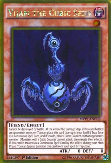 Vijam the Cubic Seed The Dark Side of Dimensions Movie Pack: Gold Edition Yu-Gi-Oh! card