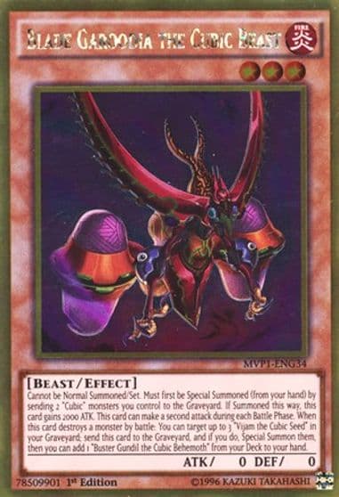 Blade Garoodia the Cubic Beast The Dark Side of Dimensions Movie Pack: Gold Edition Yu-Gi-Oh! card