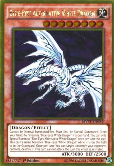 Blue Eyes Alternative White Dragon The Dark Side of Dimensions Movie Pack: Gold Edition Yu-Gi-Oh! card