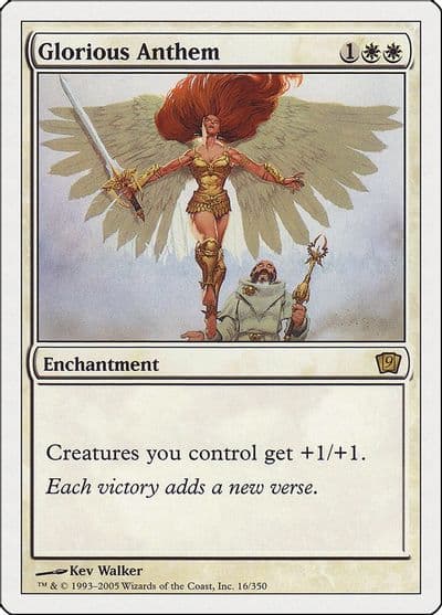 Glorious Anthem 9th Edition Magic card