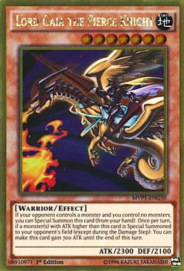 Lord Gaia the Fierce Knight The Dark Side of Dimensions Movie Pack: Gold Edition Yu-Gi-Oh! card