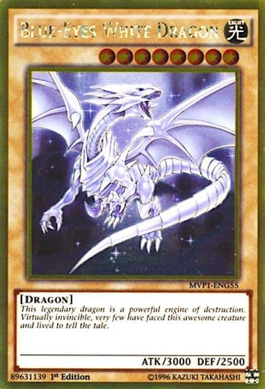 Blue Eyes White Dragon The Dark Side of Dimensions Movie Pack: Gold Edition Yu-Gi-Oh! card