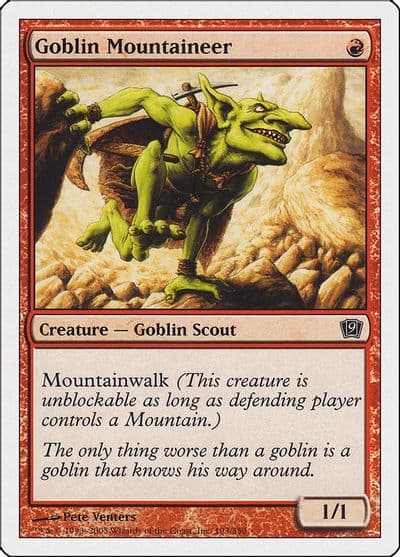Goblin Mountaineer 9th Edition Magic card