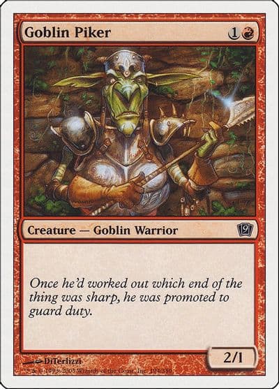 Goblin Piker 9th Edition Magic card