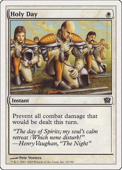 Holy Day 9th Edition Magic card