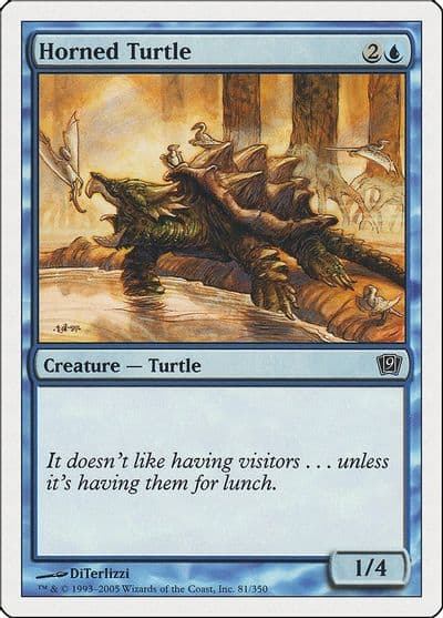 Horned Turtle 9th Edition Magic card