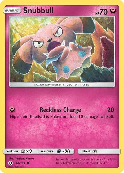 Snubbull SM Base Set Pokemon card