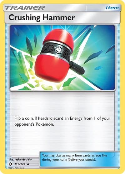 Crushing Hammer SM Base Set Pokemon card