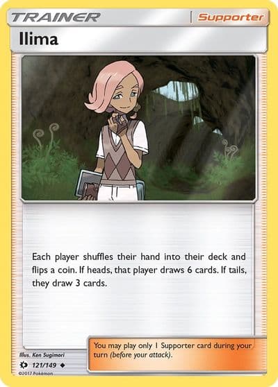 Ilima SM Base Set Pokemon card