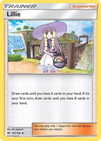 Lillie SM Base Set Pokemon card