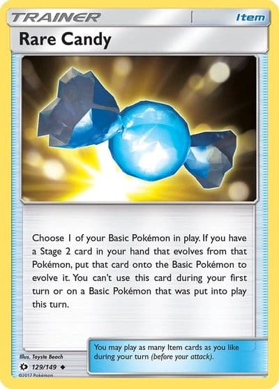Rare Candy SM Base Set Pokemon card