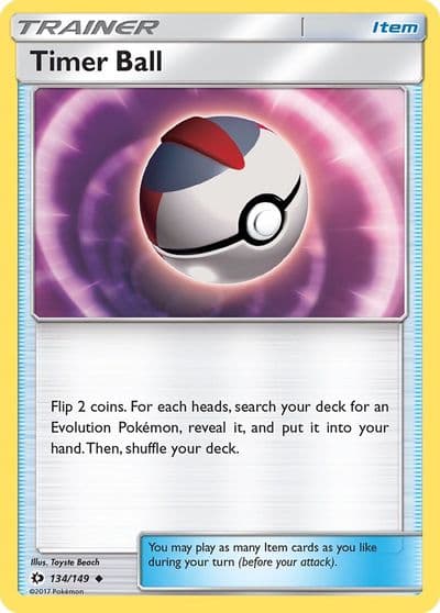 Timer Ball SM Base Set Pokemon card